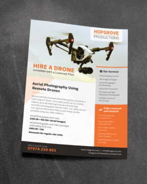 Diseño de Flyer por Cloud 10 para Hopgrove Productions | Diseño #10620117