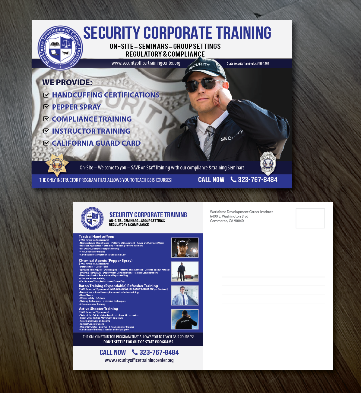 Postcard Design by alex989 for Public Safety Institute | Design #10651254