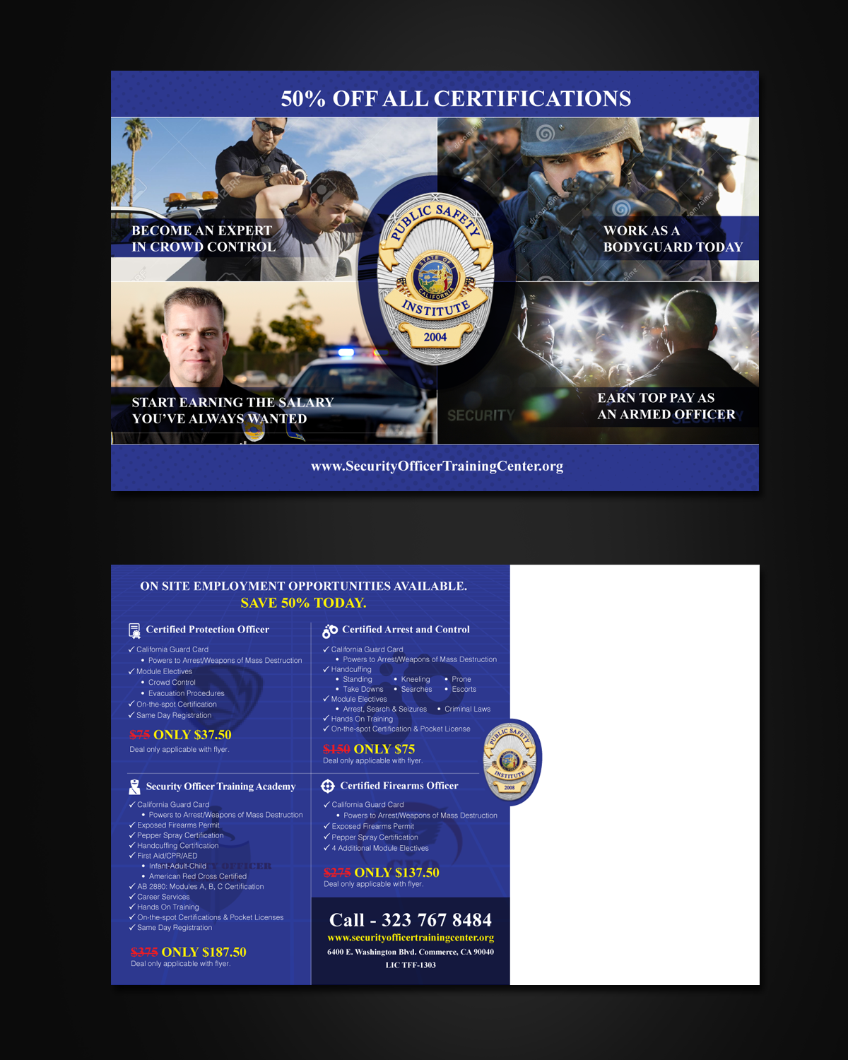 Postcard Design by pivotaldesign.biz for Public Safety Institute | Design #10912885