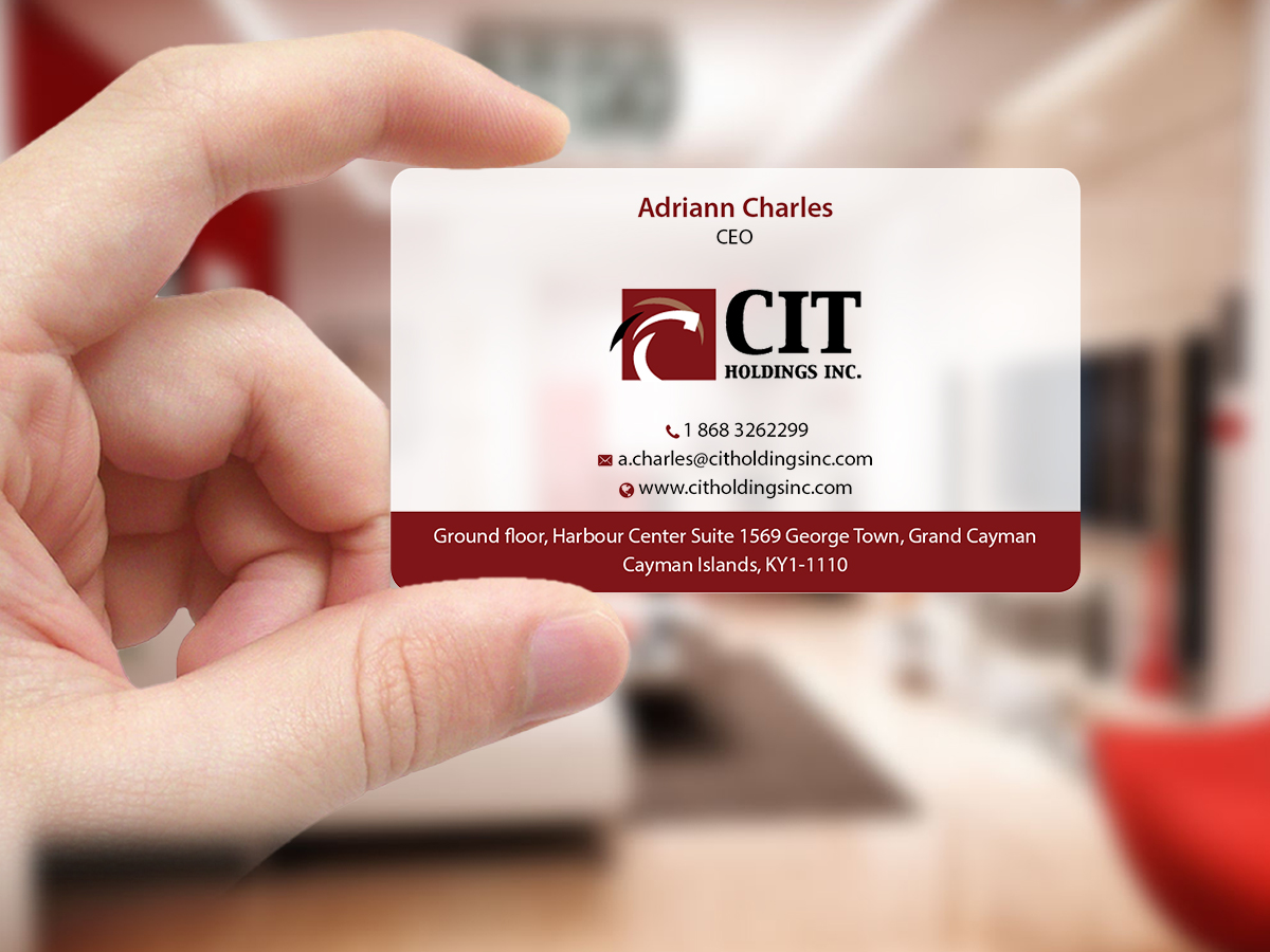 Business Card Design by Creations Box 2015 for CIT Holdings Inc. | Design #10613219