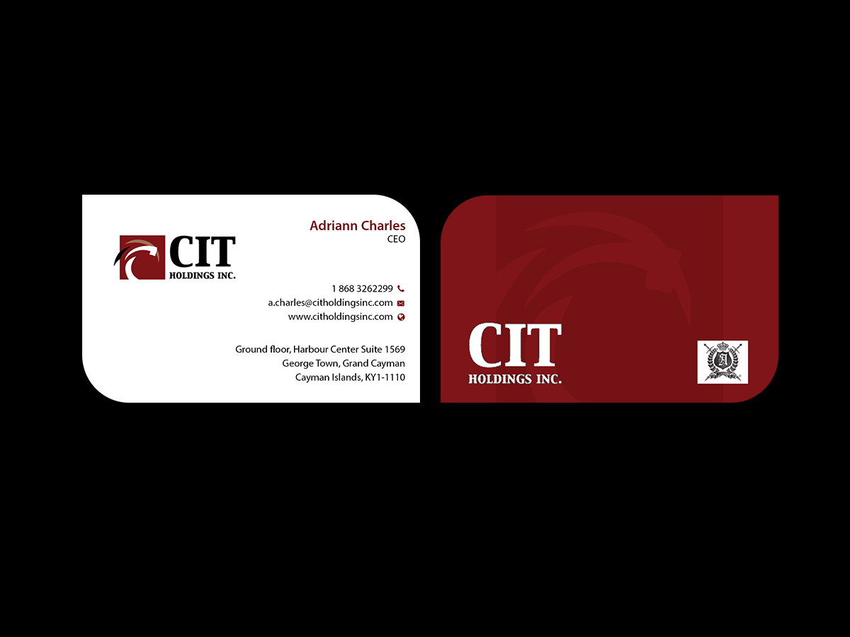 Business Card Design by Creations Box 2015 for CIT Holdings Inc. | Design #10613222