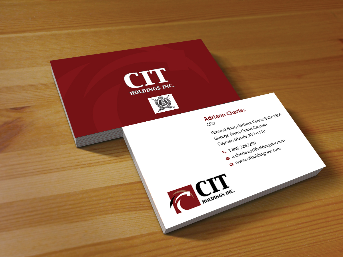 Business Card Design by Creations Box 2015 for CIT Holdings Inc. | Design #10613224