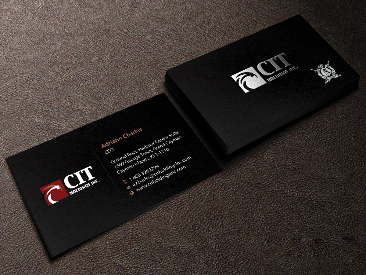 Business Card Design by Creations Box 2015 for CIT Holdings Inc. | Design #10613231