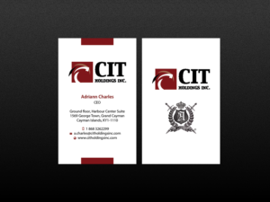Business Card Design by Creations Box 2015 for CIT Holdings Inc. | Design: #10613245