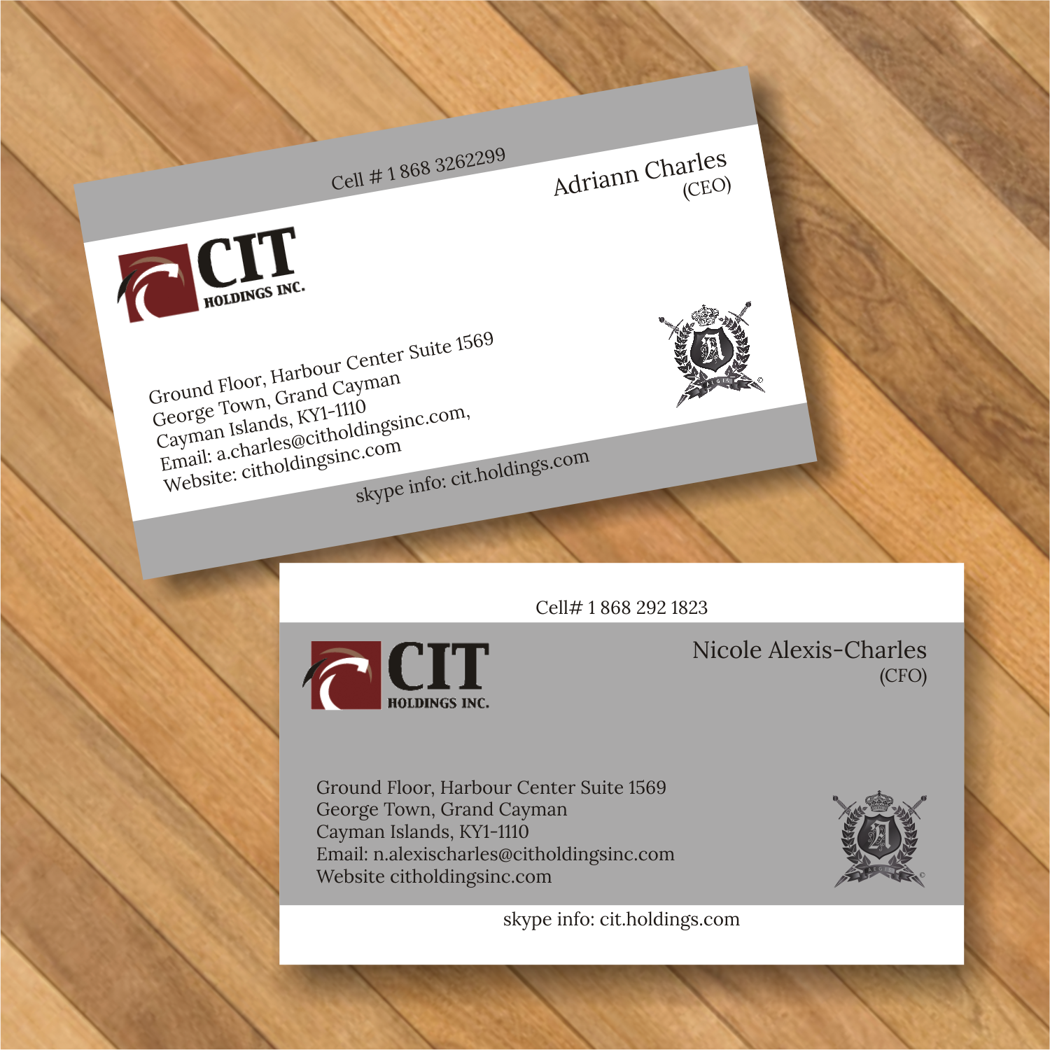 Design de Carte de Visite par rhalder4 pour CIT Holdings Inc. | Design #10620583