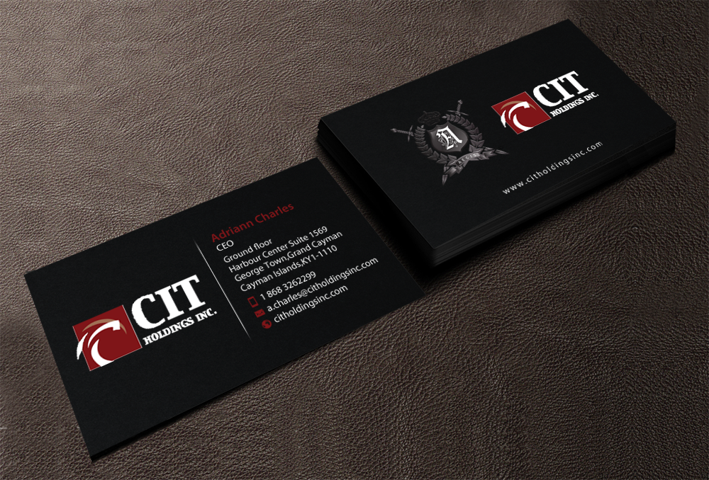 Design de Carte de Visite par chandrayaan.creative pour CIT Holdings Inc. | Design #10600522