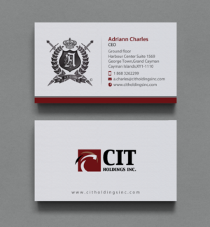 Business Card Design by chandrayaan.creative for CIT Holdings Inc. | Design: #10607770