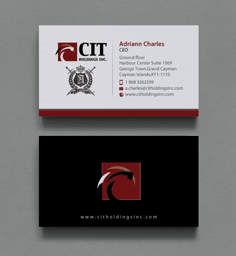 Business Card Design by chandrayaan.creative for CIT Holdings Inc. | Design #10607771