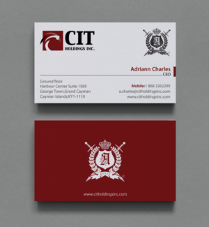Business Card Design by chandrayaan.creative for CIT Holdings Inc. | Design: #10607788