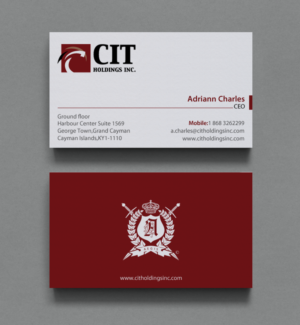Business Card Design by chandrayaan.creative for CIT Holdings Inc. | Design: #10607790