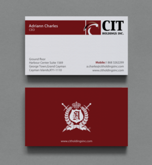 Business Card Design by chandrayaan.creative for CIT Holdings Inc. | Design: #10607791