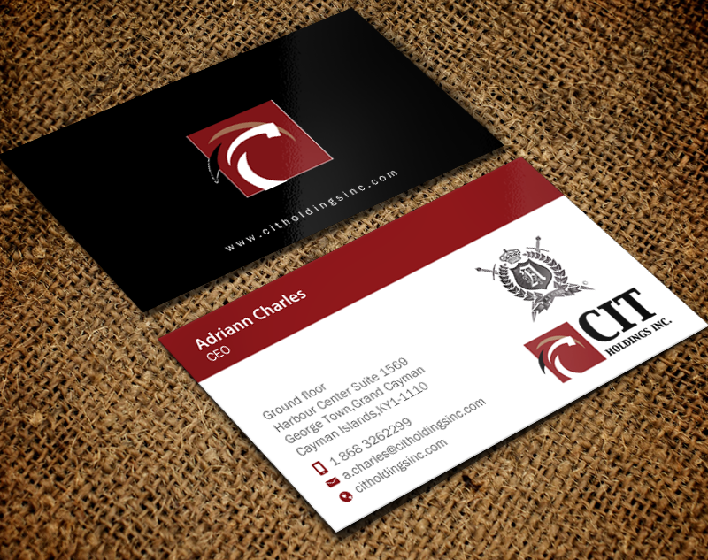 Design de Carte de Visite par chandrayaan.creative pour CIT Holdings Inc. | Design #10625891