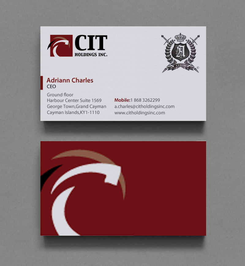 Visitenkarten-Design von chandrayaan.creative für CIT Holdings Inc. | Design #10628077