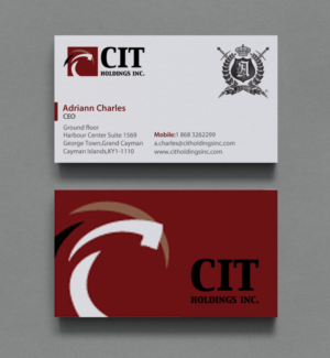 Business Card Design by chandrayaan.creative for CIT Holdings Inc. | Design: #10628080