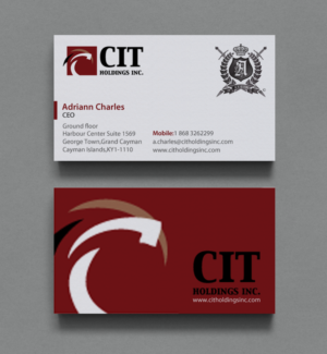 Business Card Design by chandrayaan.creative for CIT Holdings Inc. | Design: #10628081
