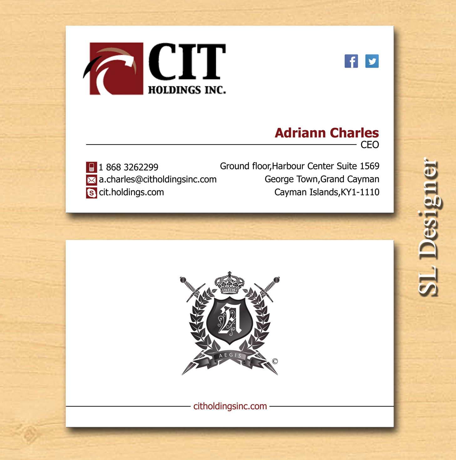 Business Card Design by SL Designer for CIT Holdings Inc. | Design #10597807