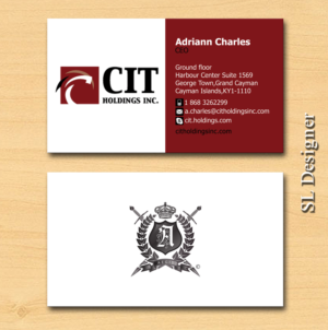 Design de Carte de Visite par SL Designer pour CIT Holdings Inc. | Design : #10597808