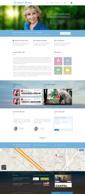 Website for a Psychologist in Private Practice | Web Design by Da Miracle