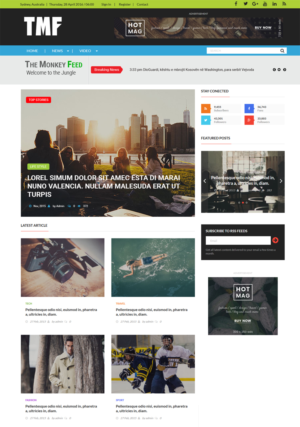 Web Design par Expert Designer pour TheMonkeyFeed | Design #10729728