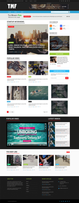 Themonkeyfeed | Welcome to the jungle | Web Design by Expert Designer