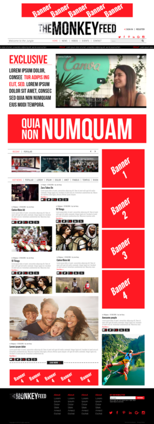 Themonkeyfeed | Welcome to the jungle | Web Design par lionx
