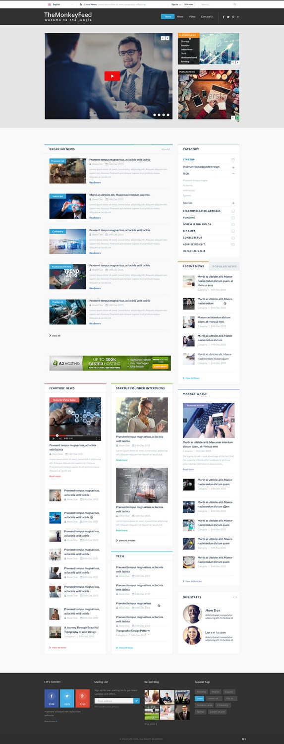 Diseño Web por pb para TheMonkeyFeed | Diseño #10612539