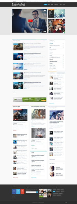 Web Design by pb for TheMonkeyFeed | Design: #10612539