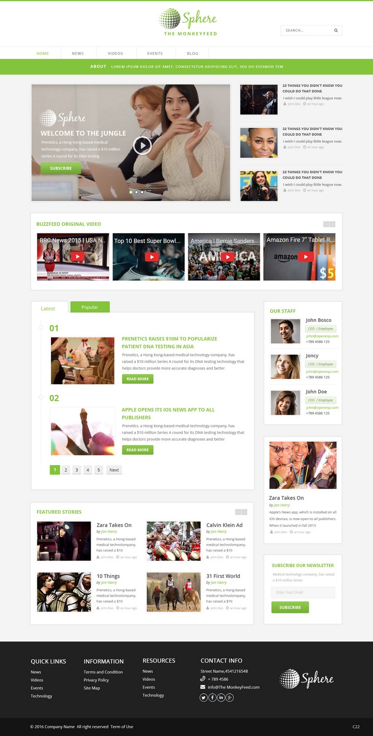 Diseño Web por pb para TheMonkeyFeed | Diseño #10629697