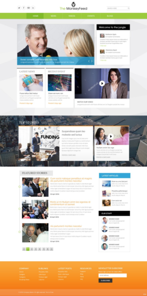 Web Design by pb for TheMonkeyFeed | Design: #10629723