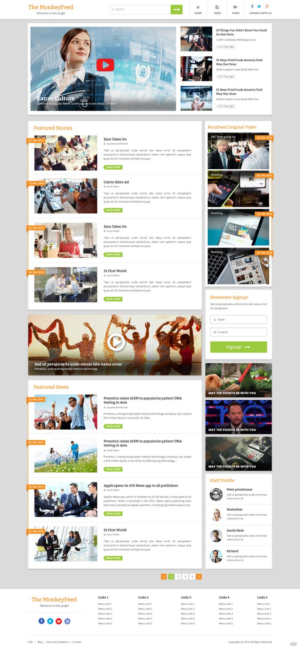 Web Design by pb for TheMonkeyFeed | Design: #10642058