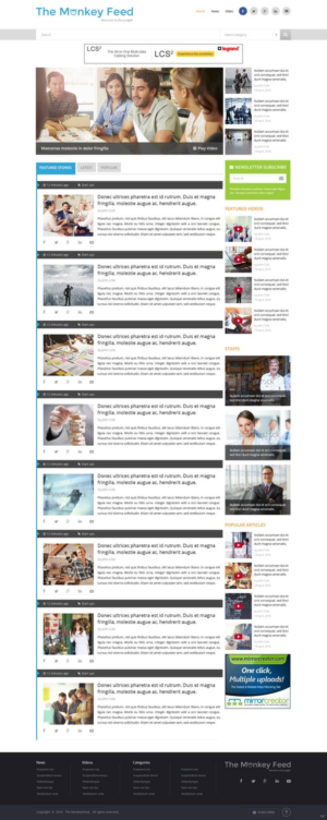 Web Design by pb for TheMonkeyFeed | Design: #10642061
