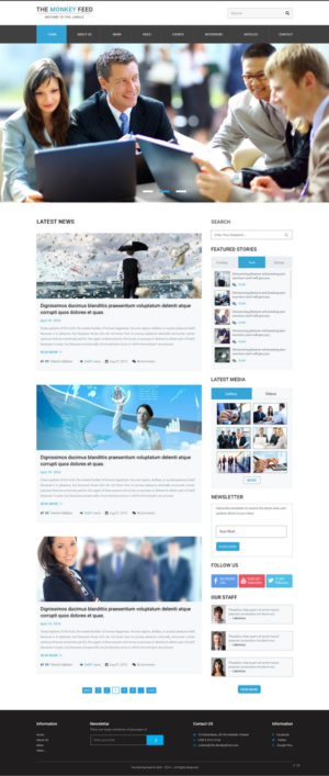 Web Design by pb for TheMonkeyFeed | Design: #10653883