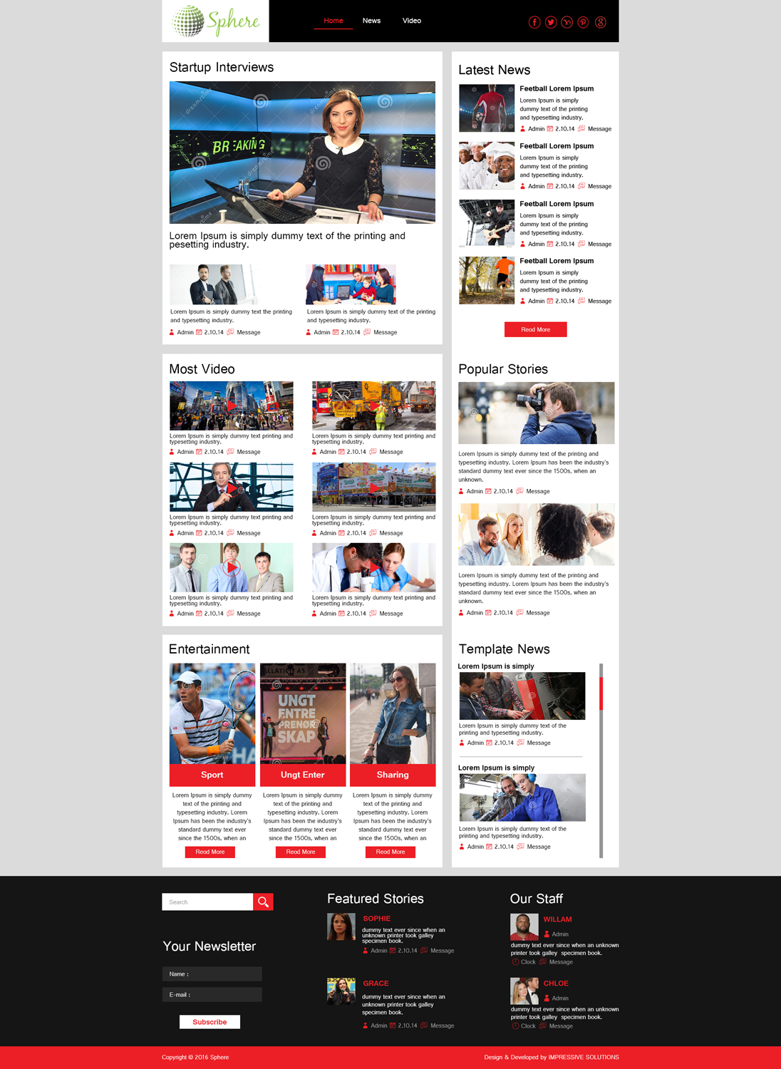 Web Design by Impressive Sol for TheMonkeyFeed | Design #10708912