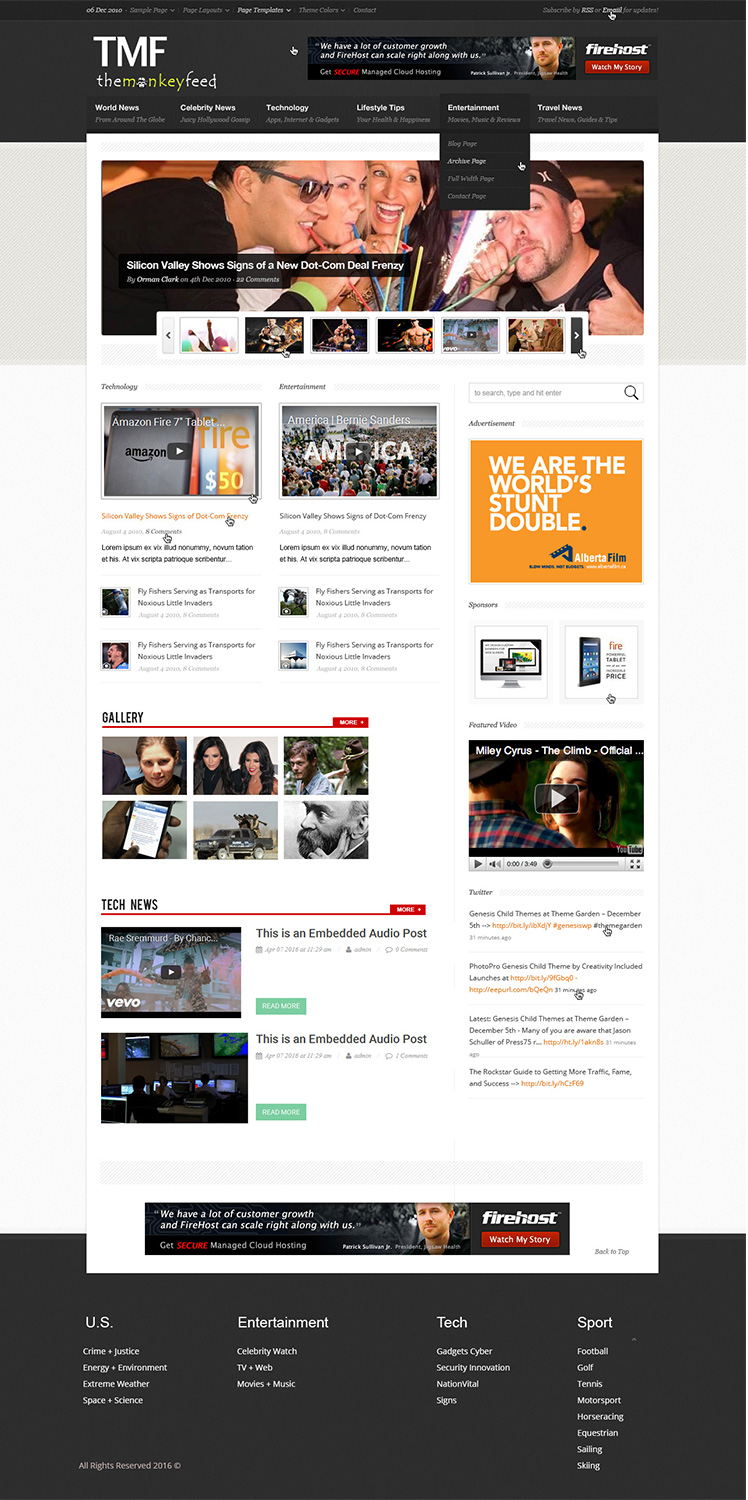 Web Design by Deepak Diwan for TheMonkeyFeed | Design #10637863