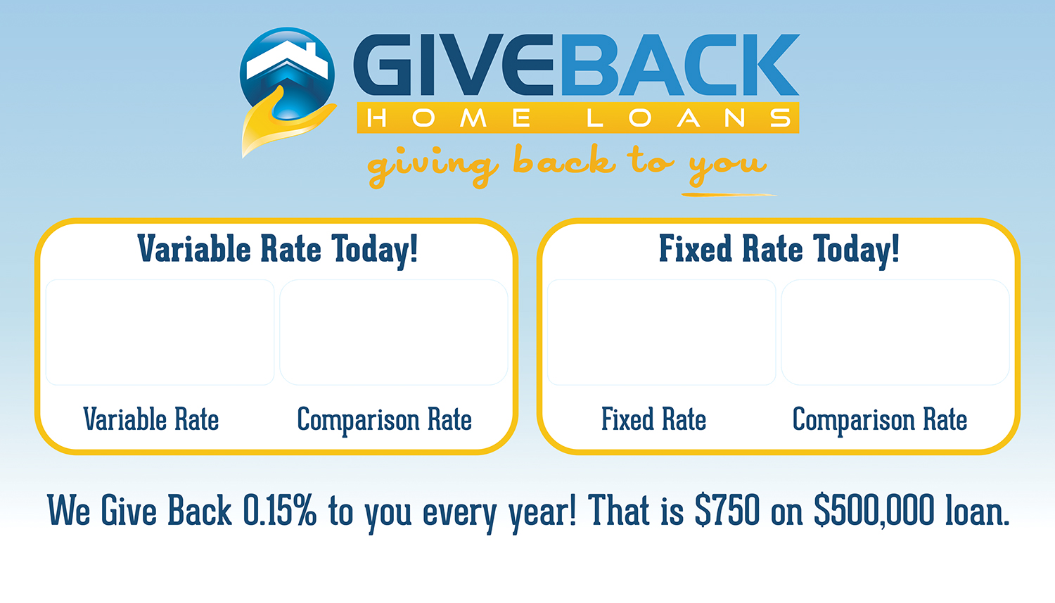 Signage Design by Bins for Give Back Home Loans | Design #10652745
