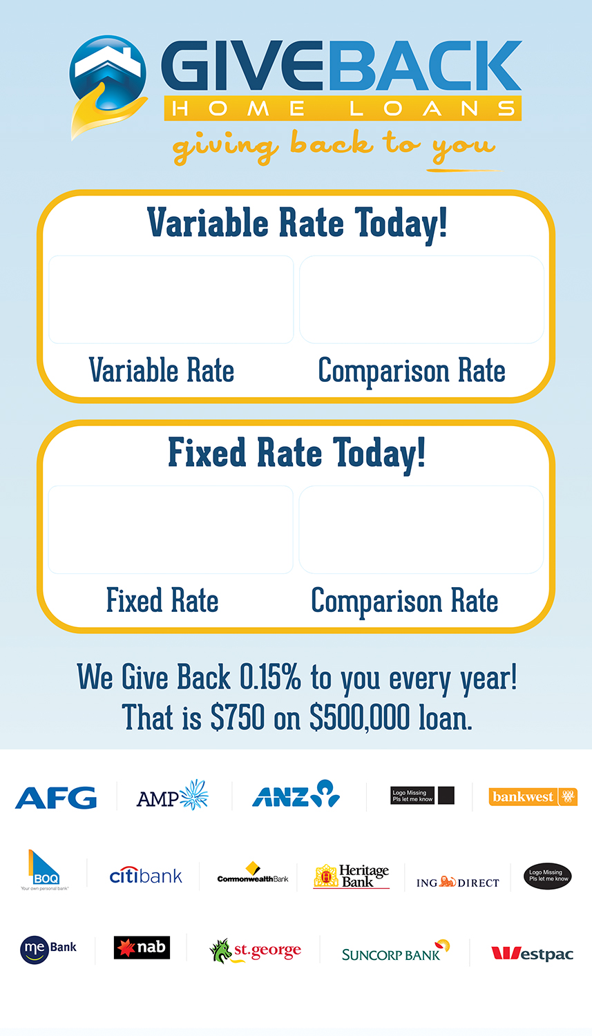 Diseño de Señalética por Bins para Give Back Home Loans | Diseño #10652746