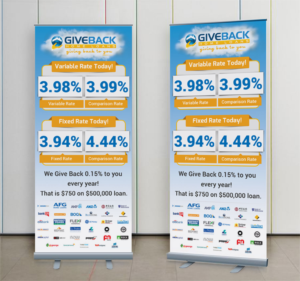 Diseño de Señalética por Aether Designs para Give Back Home Loans | Diseño: #10689578