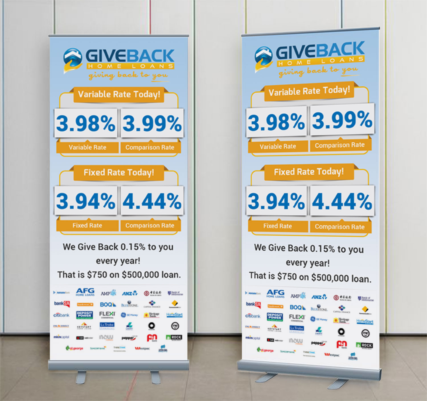 Signage Design by Aether Designs for Give Back Home Loans | Design #10689594