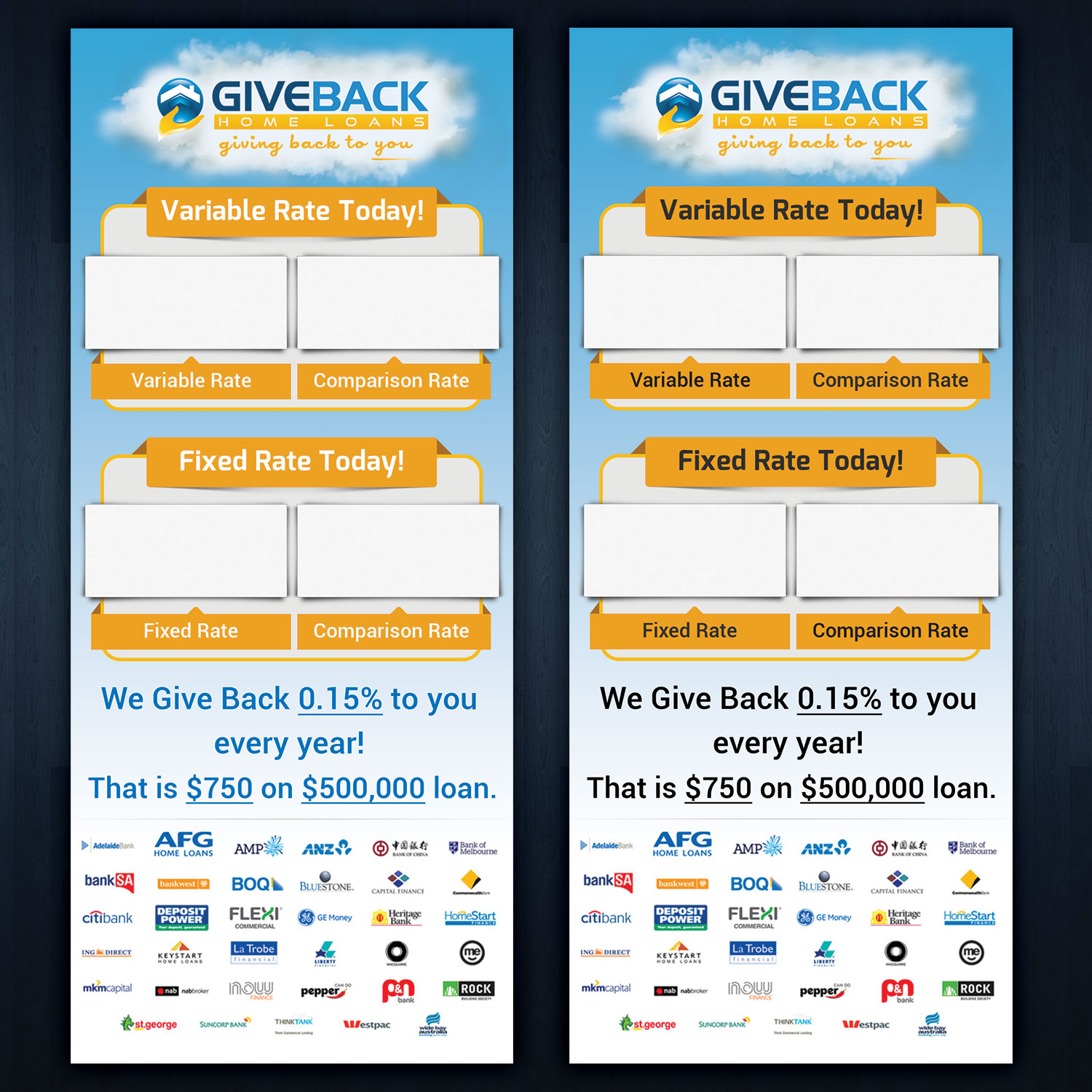 Signage Design by Aether Designs for Give Back Home Loans | Design #10691449