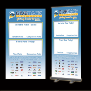 Diseño de Señalética por Louie Fuentes | Manobo Graphic Design Services para Give Back Home Loans | Diseño: #10649604