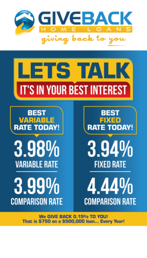 Diseño de Señalética por creative.SB para Give Back Home Loans | Diseño: #10598831