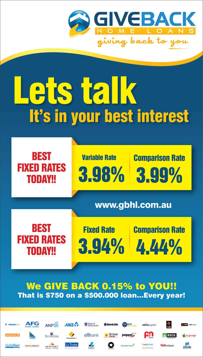 Signage Design by rkailas for Give Back Home Loans | Design #10627299