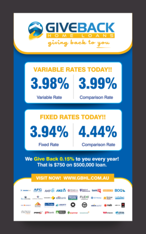Signage Design by rkailas for Give Back Home Loans | Design: #10648687