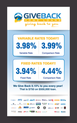 Signage Design by rkailas for Give Back Home Loans | Design: #10648697