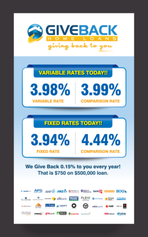 Signage Design by rkailas for Give Back Home Loans | Design: #10648727