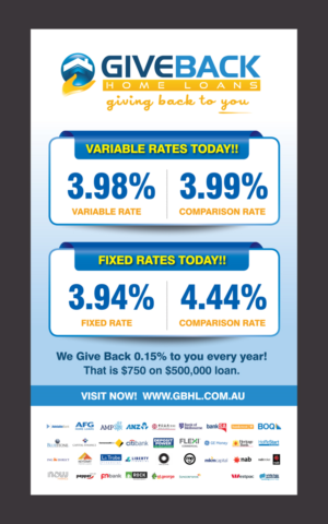 Signage Design by rkailas for Give Back Home Loans | Design: #10648759