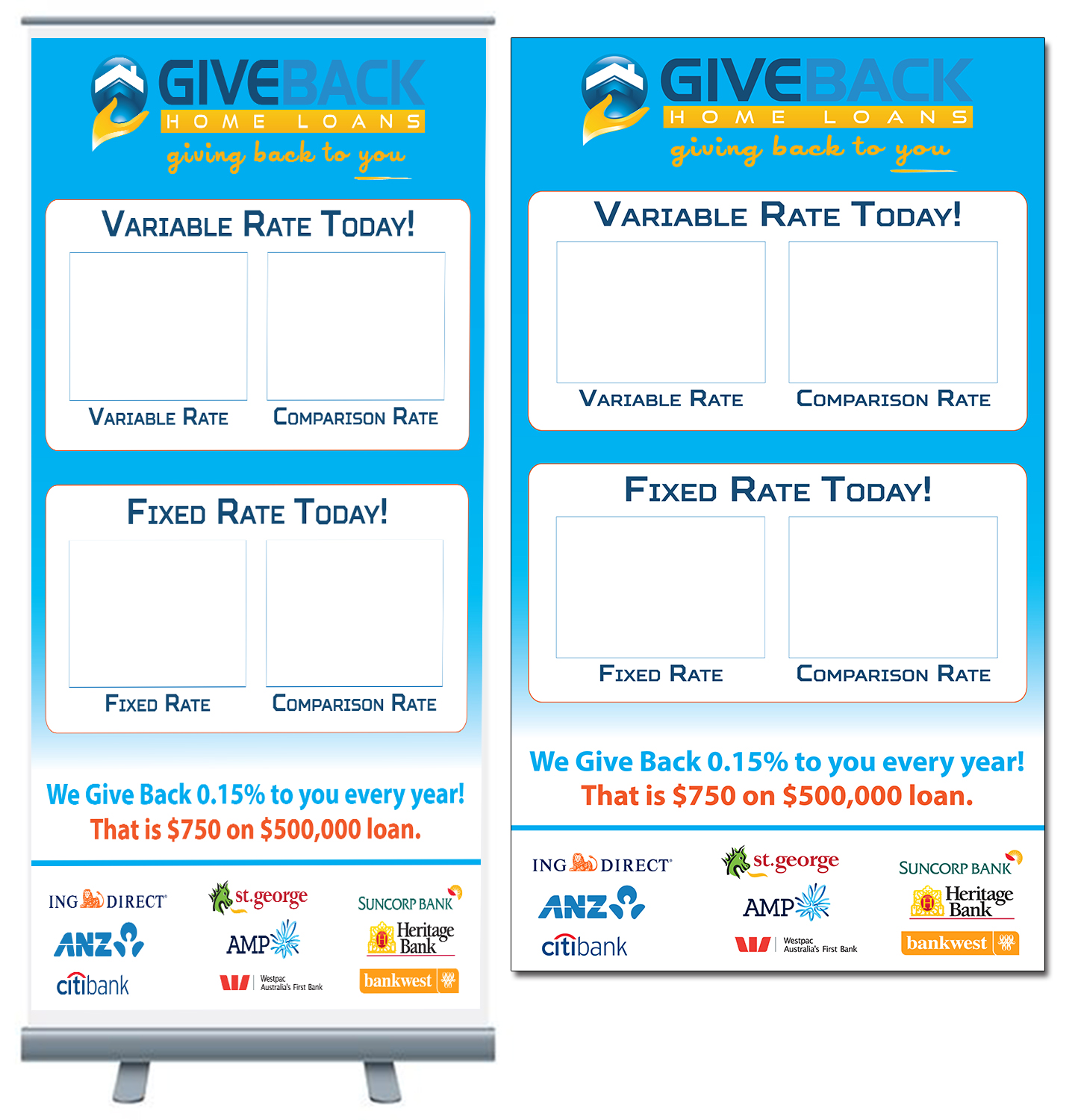 Signage Design by Vimal Teja for Give Back Home Loans | Design #10657365