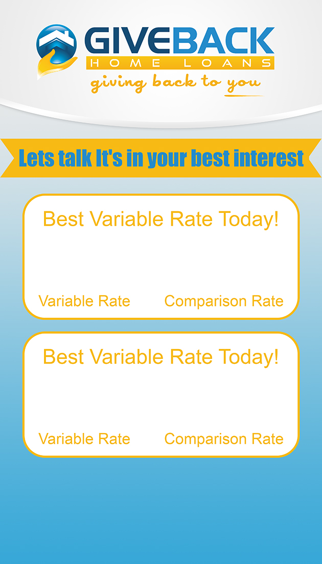 Signage Design by mohnish.a.kapurani for Give Back Home Loans | Design #10599222