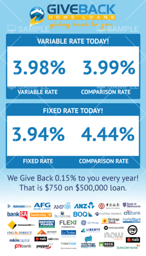 Schilder-Design von C21 für Give Back Home Loans | Design: #10694508