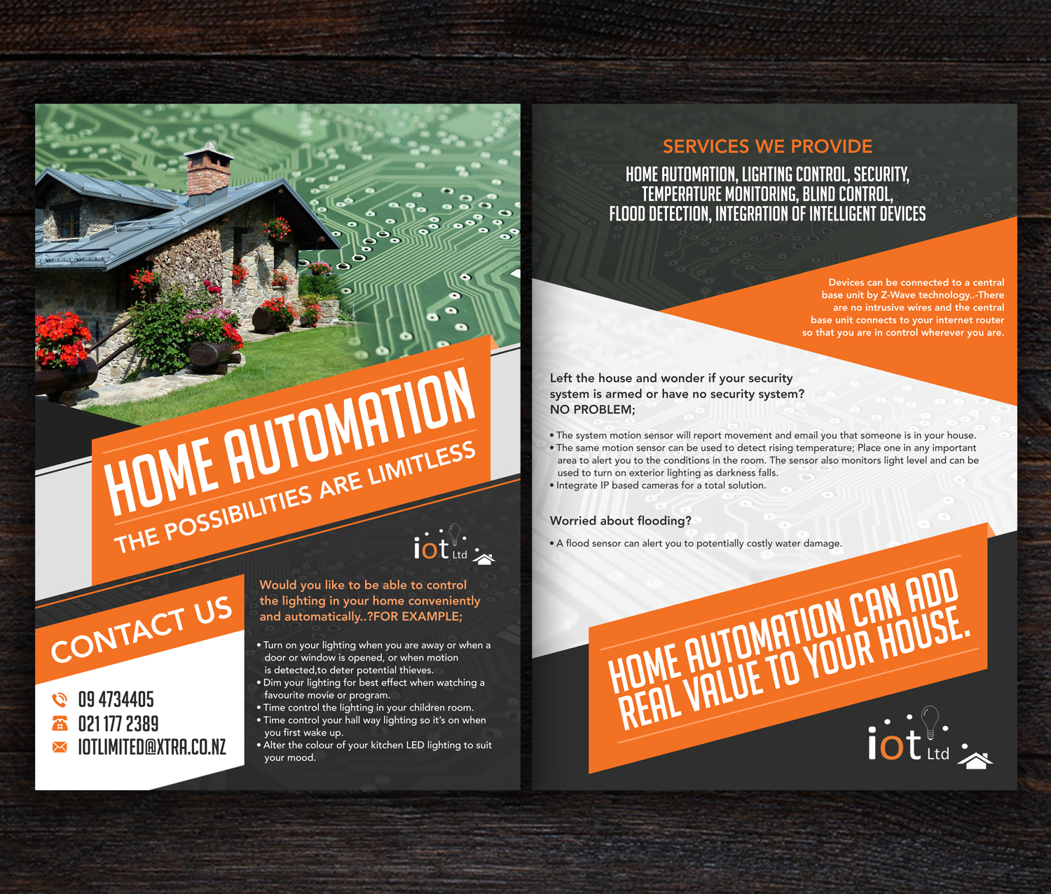 Modern Colorful Home And Garden Flyer Design For A Company